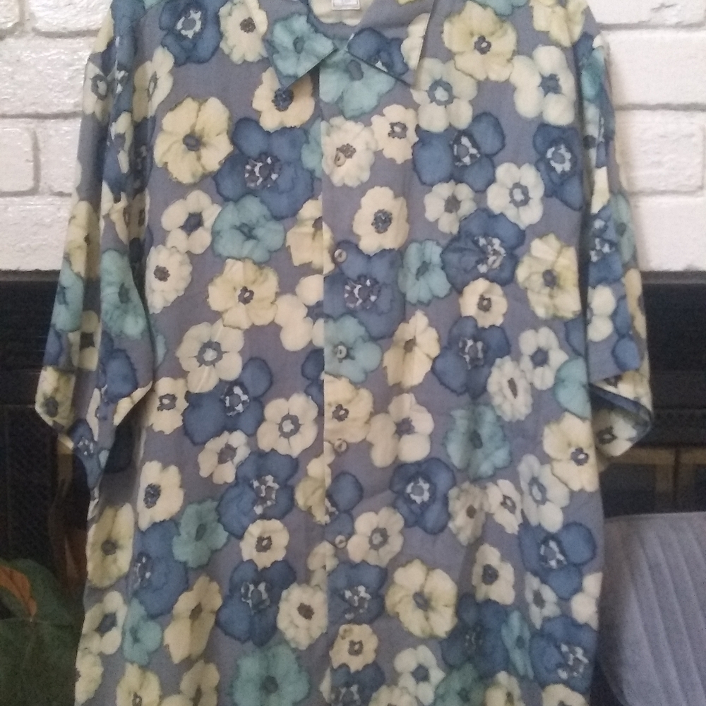 Burma Bibas %100 silk hawaiian shirt